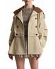 Avec Les Filles Avec Les Filles Blouson Peplum Short Trench Jacket - 5