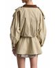 Avec Les Filles Avec Les Filles Blouson Peplum Short Trench Jacket - 6