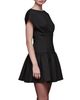 Avec Les Filles Avec Les Filles Boat Neck Drop Waist Mini Dress - 5