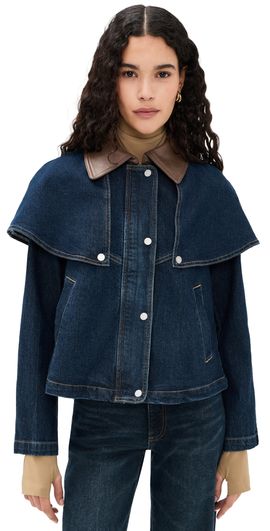 Avec Les Filles Avec Les Filles Cape Jacket Raw Indigo