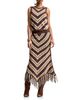 Avec Les Filles Avec Les Filles Chevron Crochet Maxi Skirt - 2