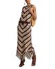 Avec Les Filles Avec Les Filles Chevron Crochet Maxi Skirt - 6