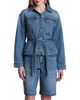 Avec Les Filles Avec Les Filles Cinched Back Denim Trucker Jacket - 1