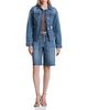 Avec Les Filles Avec Les Filles Cinched Back Denim Trucker Jacket - 2