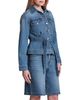 Avec Les Filles Avec Les Filles Cinched Back Denim Trucker Jacket - 4