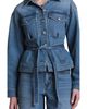 Avec Les Filles Avec Les Filles Cinched Back Denim Trucker Jacket - 5