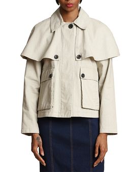 Avec Les Filles Avec Les Filles Cotton Cape Jacket