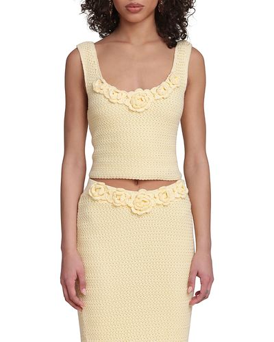 Avec Les Filles Avec Les Filles Crochet Tank Top