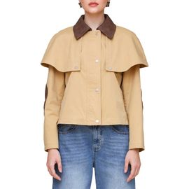 Avec Les Filles Avec Les Filles Crop Cape Trench Jacket