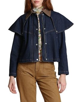 Avec Les Filles Avec Les Filles Cropped Cape Jacket