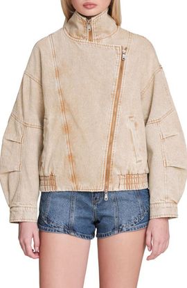 Avec Les Filles Avec Les Filles Denim Bomber Jacket