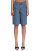 Avec Les Filles Avec Les Filles Denim Wide Leg Carpenter Cargo Shorts in Basilica Wash - 1