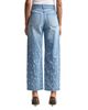 Avec Les Filles Avec Les Filles Distressed High Rise Wide Leg Belted Jeans in Martin Wash - 3