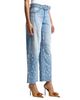 Avec Les Filles Avec Les Filles Distressed High Rise Wide Leg Belted Jeans in Martin Wash - 4
