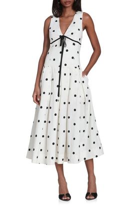 Avec Les Filles Avec Les Filles Dot Sleeveless Maxi Dress