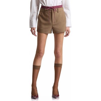 Avec Les Filles Avec Les Filles Double Waistband Shorts