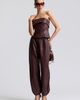 Avec Les Filles Avec Les Filles Elastic Waist Faux Leather Balloon Pants - 5
