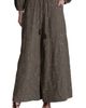 Avec Les Filles Avec Les Filles Embroidered Extreme Wide Leg Palazzo Pants - 1