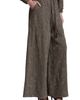 Avec Les Filles Avec Les Filles Embroidered Extreme Wide Leg Palazzo Pants - 3