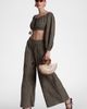 Avec Les Filles Avec Les Filles Embroidered Extreme Wide Leg Palazzo Pants - 4