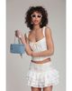 Avec Les Filles Avec Les Filles Embroidered Tiered Mini Skirt - 2