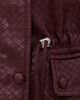Avec Les Filles Avec Les Filles Faux-Ever Leather Basketweave Cropped Anorak Burgundy - 6