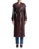 Avec Les Filles Avec Les Filles Faux Leather Belted Maxi Trench Coat - 1