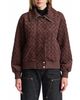 Avec Les Filles Avec Les Filles Faux Suede Down Bomber Jacket - 3