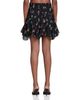 Avec Les Filles Avec Les Filles Floral Chiffon Bias Ruffle Mini Skirt - 4