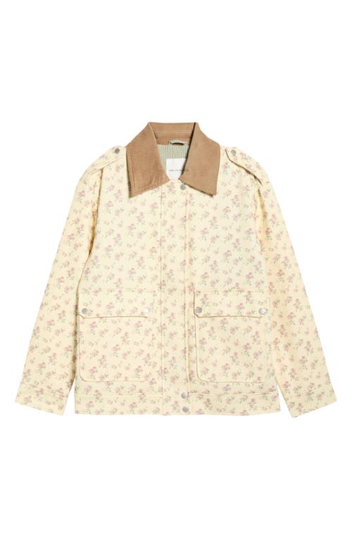 Avec Les Filles Avec Les Filles Floral Print Chore Coat
