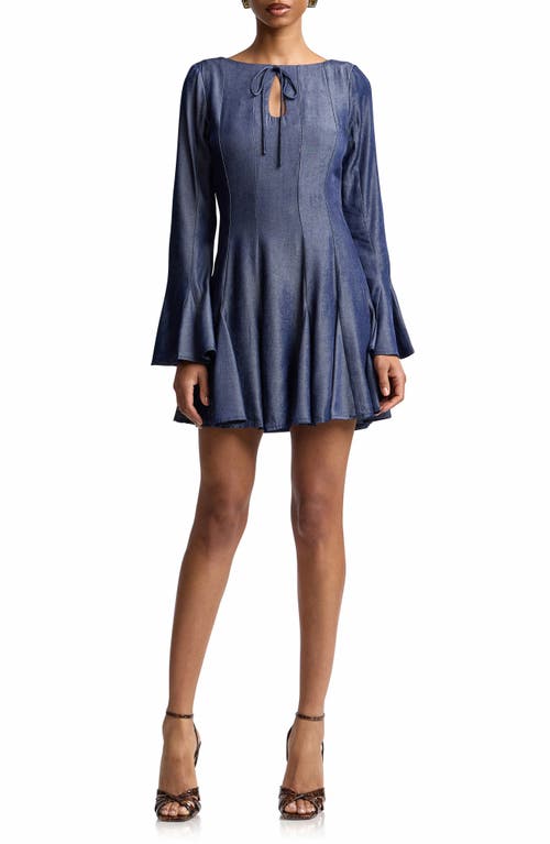 Avec Les Filles Avec Les Filles Godet Bell Sleeve Minidress