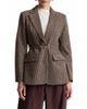 Avec Les Filles Avec Les Filles Houndstooth Belted Blazer - 1