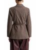 Avec Les Filles Avec Les Filles Houndstooth Belted Blazer - 3
