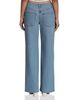 Avec Les Filles Avec Les Filles Jean Fleur High Rise Cutout Embroidered Wide Leg Jeans in Fleur Stamp Nikki Wash - 4