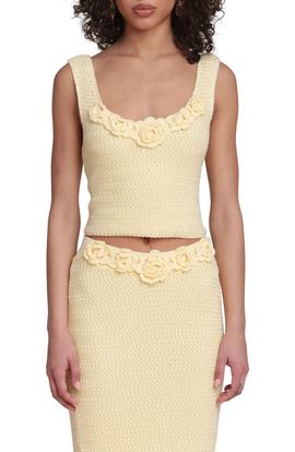 Avec Les Filles Avec Les Filles Knit Crop Tank