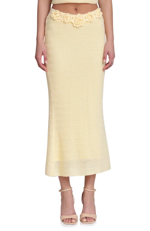 Avec Les Filles Avec Les Filles Knit Midi Skirt