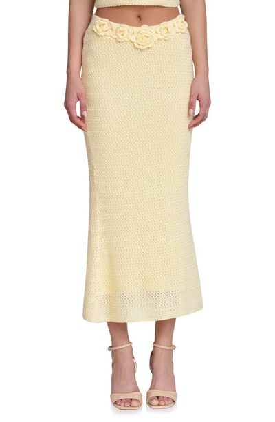 Avec Les Filles Avec Les Filles Knit Midi Skirt