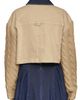 Avec Les Filles Avec Les Filles Knit Sleeve Crop Chore Jacket - 2