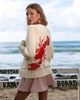 Avec Les Filles Avec Les Filles Lobster Intarsia Toggle Cardigan - 2