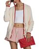 Avec Les Filles Avec Les Filles Lobster Intarsia Toggle Cardigan - 3