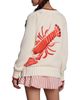 Avec Les Filles Avec Les Filles Lobster Intarsia Toggle Cardigan - 5