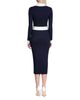 Avec Les Filles Avec Les Filles Long Sleeve Polo Collar Dress - 4