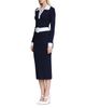 Avec Les Filles Avec Les Filles Long Sleeve Polo Collar Dress - 5