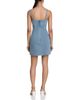 Avec Les Filles Avec Les Filles Pearl Fleur Embellished Stretch Denim Mini Dress - 4