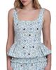 Avec Les Filles Avec Les Filles Peplum Top - 1
