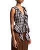 Avec Les Filles Avec Les Filles Plaid Ruffle Top - 5