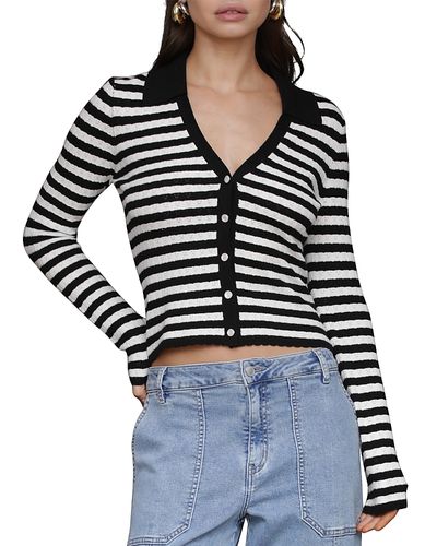Avec Les Filles Avec Les Filles Polo Cardigan