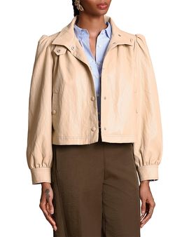 Avec Les Filles Avec Les Filles Puff Sleeve Short Jacket