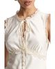 Avec Les Filles Avec Les Filles Satin Empire Waist Cutaway Top - 4