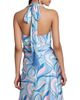 Avec Les Filles Avec Les Filles Satin Paisley Scarf Tie Halter Top - 3
